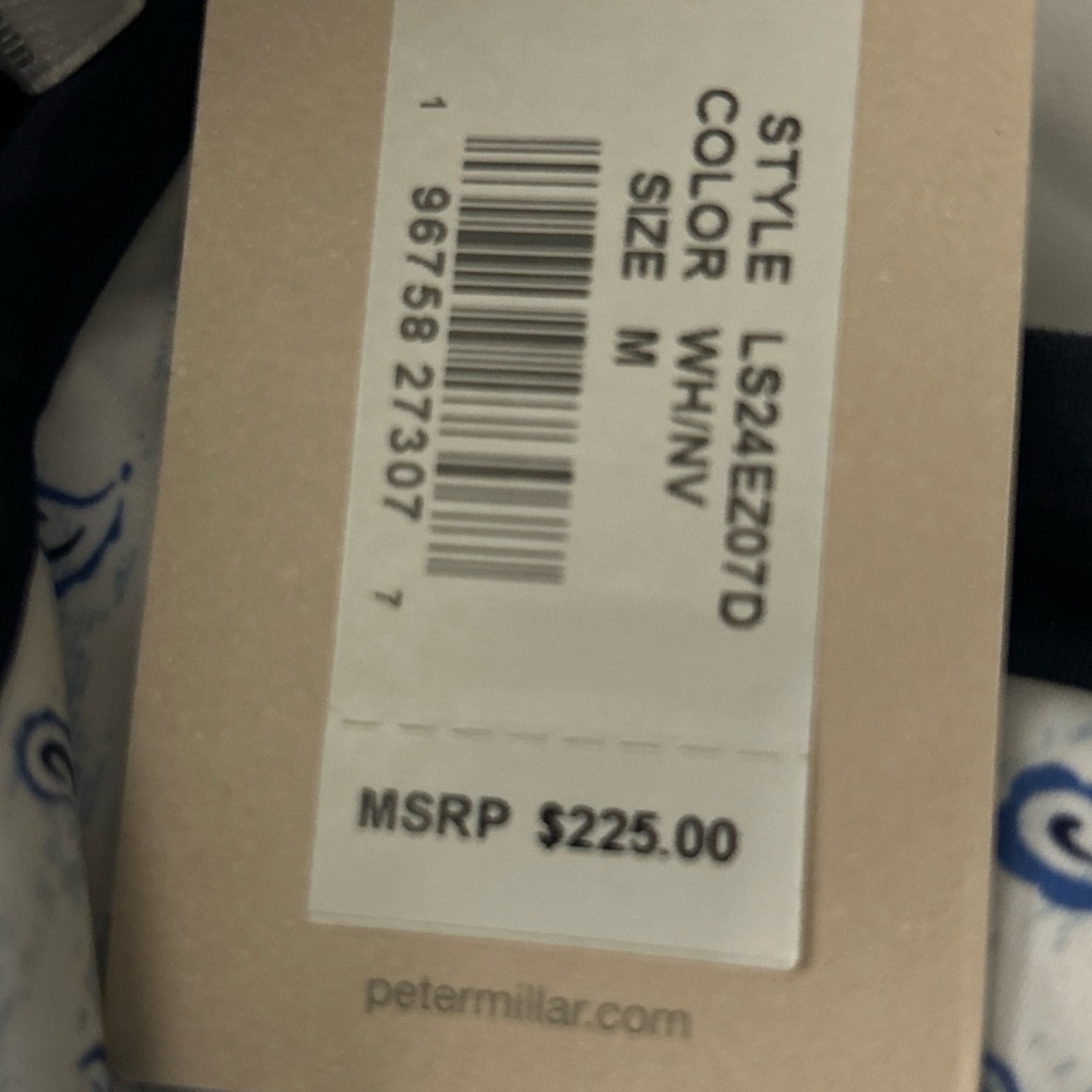 NWT women’s Peter Millar Paisley Hybrid Vest Sz M $225 - Picture 5 of 5